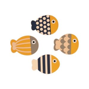 Set of 4 Fish Magnetic Coasters