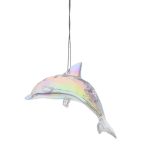 Clear Iridescent Acrylic Dolphin