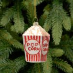 Glass Popcorn Box Ornament