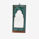 Vintage Antique Mirror with Wooden Frame