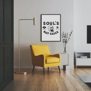Soul's 7 Hot Sauce Framed Print A3