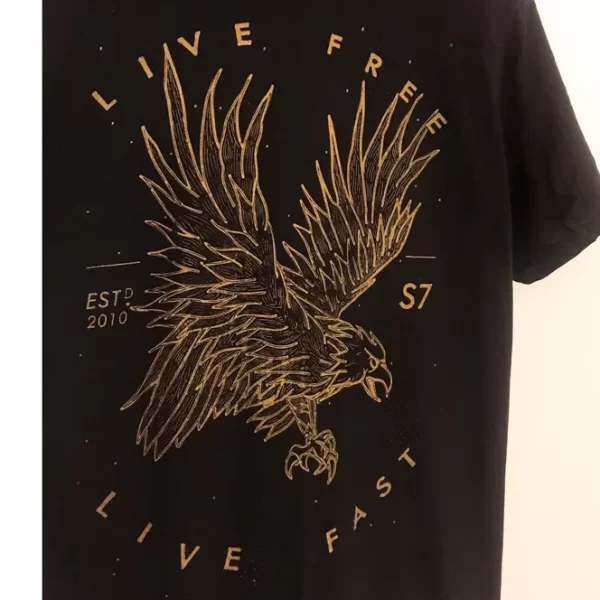 Soul 7 Live Free Live Fast Framed Print A3