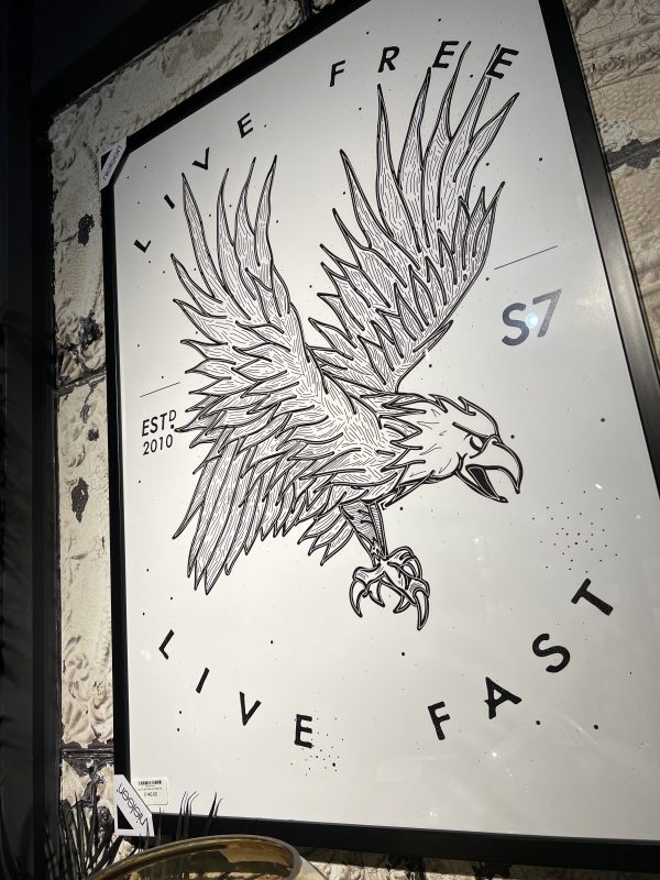 Soul 7 Live Free Live Fast Framed Print A1