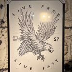 Soul 7 Live Free Live Fast Framed Print A1