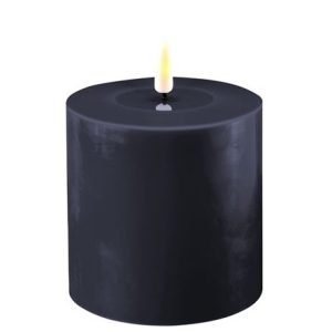 Battery Operated LED Candle 10x10cm Royal Blue