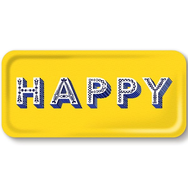 Asta Barrington Happy Yellow Tray