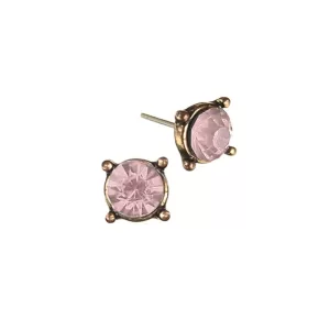 Classic Pale Rose Crystal Studs