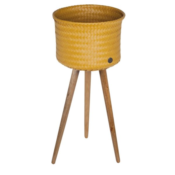 Mustard Up High Plant Basket Stand