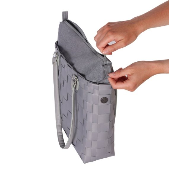 Brushed Grey Soho Handbag