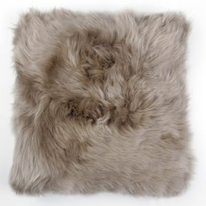 Silky Sheepskin Cushion Vole 50x50cm