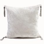 Cotton Velvet Cushion Cloud Dancer 51x51cm