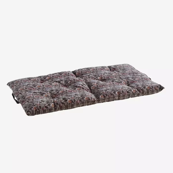 Grey & Olive Print Double Sided Seat Mattress