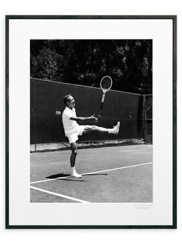 Framed Paul Newman Tennis Photographic Print 30x40cm
