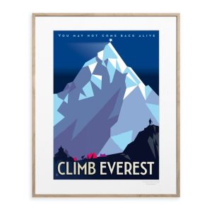 Framed Monsieur Z Everest Print
