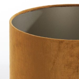 Gold Velour Cylinder Lampshade 40cm