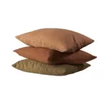 Caramel Linen Square Cushion