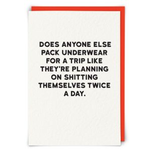 Greetings Card Underwear