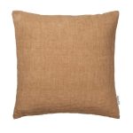 Caramel Linen Square Cushion