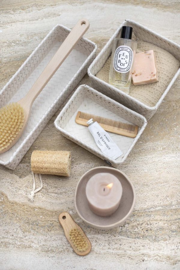 Champagne Small Fit Open Storage Basket