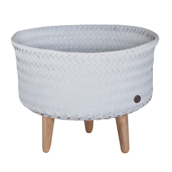 Flint Grey Up Low Plant Basket Stand