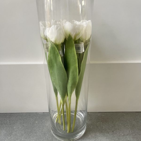 Artificial White Tulip Stem