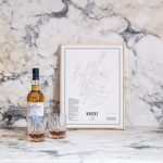Framed Scottish Whisky Print with Frame 30x40cm