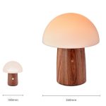 Mini Alice Mushroom Lamp Walnut