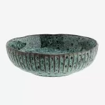 Turquoise Stoneware Serving Bowl