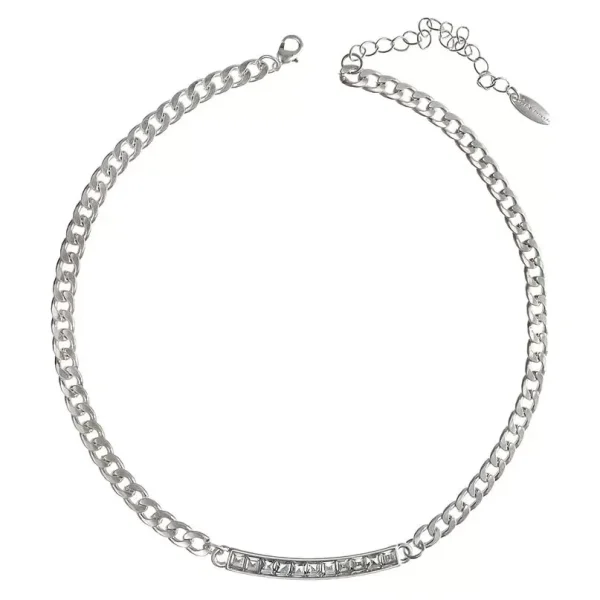 Hot Tomato Worn Silver Heavenly Eleven Shortie Necklace