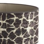 Mosa Brown Velour Oval Straight Slim Lampshade 30cm