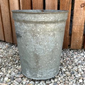 Tall Vintage Galvanised Container Small