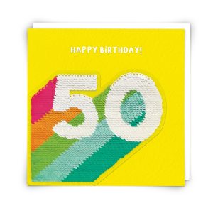 Greetings Card Stripe 50