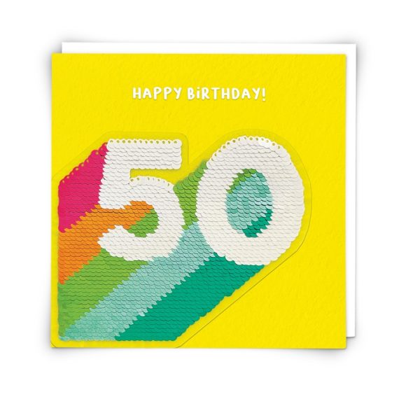 Greetings Card Stripe 50