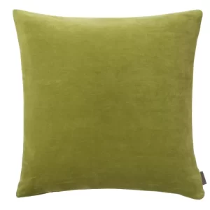 Fern Green Square Velvet Cushion