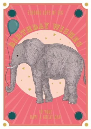 Big Birthday Wishes Greetings Card