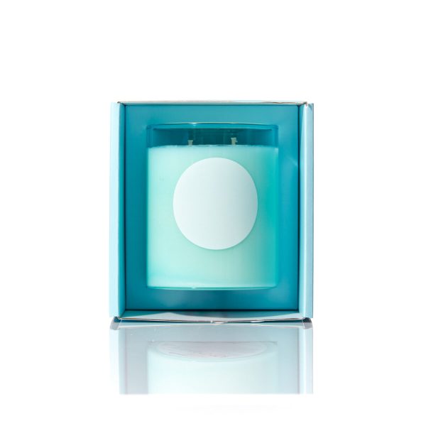 White Floral Disco Candle