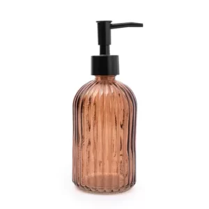 Amber Glass Soap Dispenser