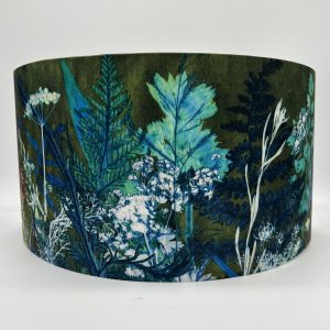 Forest Dark Floral Print Wall Lampshade 36cm