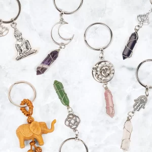 Crescent Moon Keyring