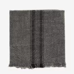 Dark Grey & Black Stripe Tea Towel