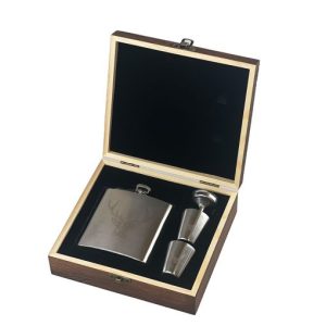 Stag Hip Flask & Cup Set