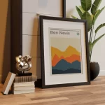 Ben Nevis Scotland Mountain Camping Print