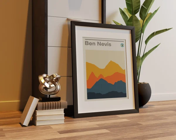 Ben Nevis Scotland Mountain Camping Print