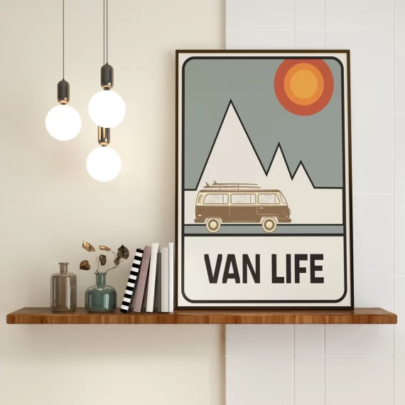 Van Life VW Campervan Print