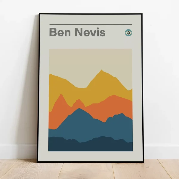 Ben Nevis Scotland Mountain Camping Print