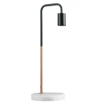 Copper Table Lamp with Marble Stone Base