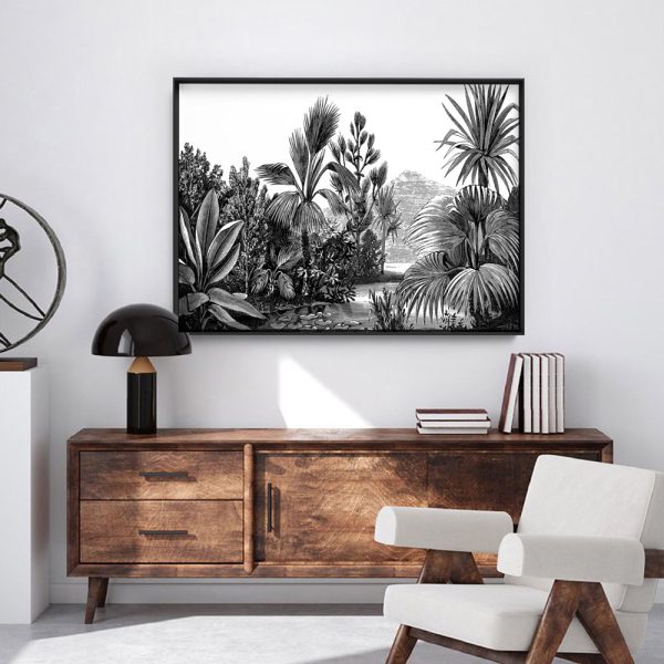 Vintage Botanical Illustration Wall Art Print Ii Black White