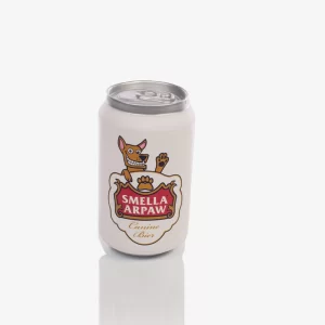 Silly Squeaker Beer Can Dog Toy " Smella Arpaw"