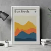 Ben Nevis Scotland Mountain Camping Print