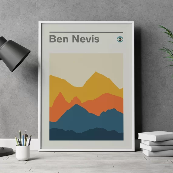 Ben Nevis Scotland Mountain Camping Print